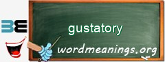 WordMeaning blackboard for gustatory